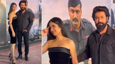 Katrina Kaif and Vicky Kaushal Redefine Couple Goals As They Twin in Chic All-Black Ensembles (Watch Video)