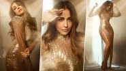 Malaika Arora Dazzles in a Shimmery Gold Gown Featuring a Thigh-High Slit (View Pics)