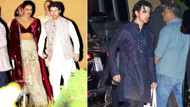 Priyanka Chopra-Nick Jonas Walk Hand-In Hand at Their Diwali Bash in LA, Joe Jonas Attends (See Pics)