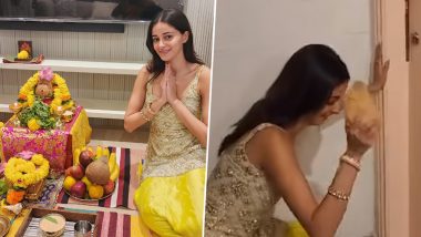Ananya Panday Announces Purchase of Her Own Mumbai Home on Dhanteras! View Pics of the Actor’s New Home