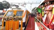 President Draupadi Murmu Flags Off Three New Trains From Badampahar Station, First Express Train in 112 Years for Her Native (Watch Video)