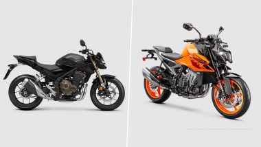 Bikes Unveiled at EICMA 2023 in Milan: From 2024 KTM 990 Duke to Honda NX500 and Suzuki GSX-8R, Know List of New Motorcycles To Launch Soon