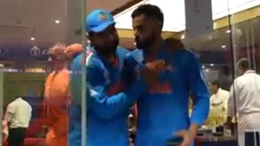 Emotional Scenes in Indian Dressing Room After Victory Against New Zealand at Wankhede Stadium in ICC Cricket World Cup 2023