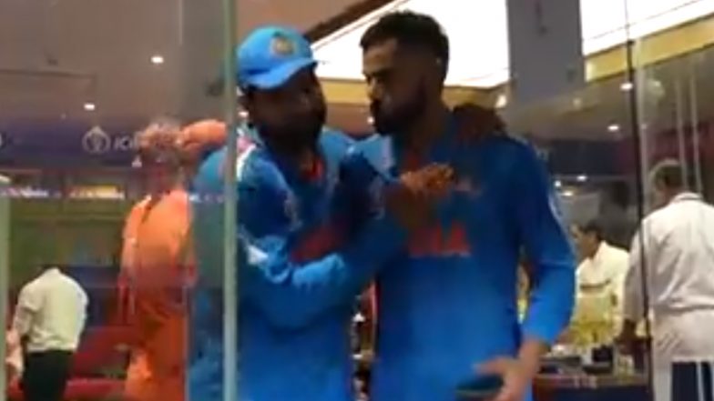 Emotional Scenes in Indian Dressing Room After Victory Against New Zealand at Wankhede Stadium in ICC Cricket World Cup 2023