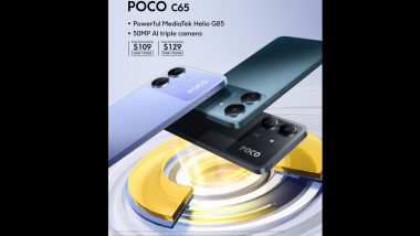 POCO C65 With 50MP AI Triple Camera Launch on November 5 Globally: Check Specifications, Price and Expected Launch Date in India