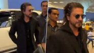 Shah Rukh Khan Spotted at Mumbai Airport Sporting a Stylish Black Ensemble and Flashing His Signature Smile During Security Check