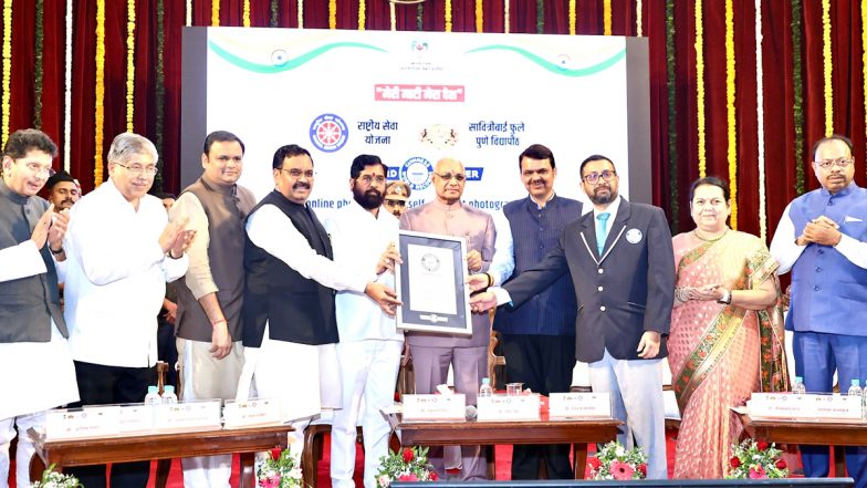 India Bags Guinness World Record for Maximum Online Selfies Under ‘Meri Mati Mera Desh’ Campaign (See Pics)