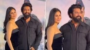 Vicky Kaushal and Katrina Kaif Turn Heads in Matching All Black Ensembles at Sam Bahadur Screening (Watch Video)