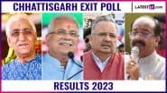 Today's Chanakya Exit Poll 2023 Results for Chhattisgarh Assembly Election: Congress Likely To Retain Power Despite BJP Surge, Shows Survey; Check Seat-Wise Details