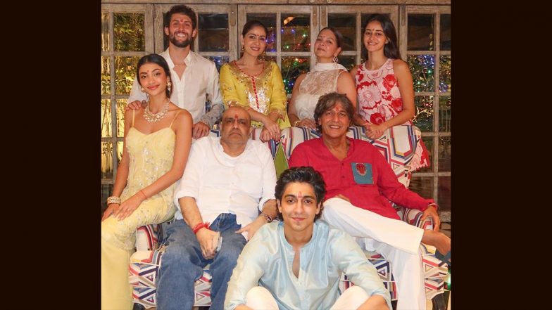 Ananya Panday Radiates Festive Joy for Diwali Celebration in Family Pic with Parents Chunky and Bhavana Pandey and Brother Ahaan (View Pic)