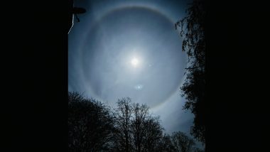 Halo Graces Night Skies Across England, Netizens Share Beautiful Visuals of Lunar Ring on Social Media