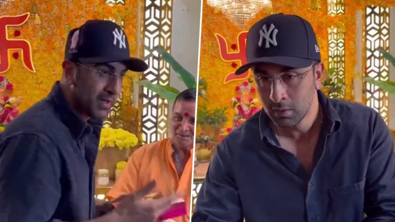 Ahead of Animal Release, Ranbir Kapoor’s Video Refusing Prasad at Ganpati Puja Goes Viral – WATCH