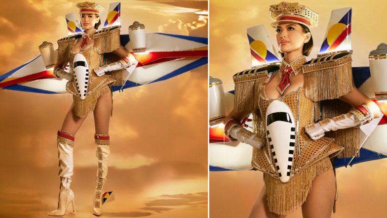 Miss Universe 2023: Miss Philippines Michelle Dee Stuns in National Costume Show for Preliminary Competition, Reflect A Tapestry of Unity and Heritage (View Pics and Video)