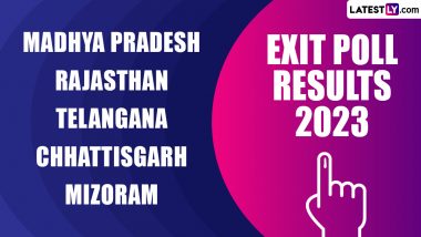 Exit Polls 2023 Results: Assembly Elections Result Predictions for Rajasthan, Madhya Pradesh, Chhattisgarh, Telangana and Mizoram To Be Declared Today