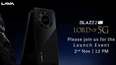 Lava Blaze 2 5G Live Streaming: Watch Online Telecast as Lava Mobiles Launches New 5G Smartphone in India Today