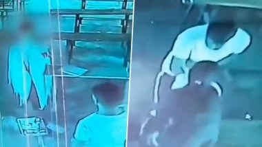 UP Shocker: Teacher Flashes at Minor Girl Student, Allegedly Uses Casteist Slur While Sexually Assaulting Her in Classroom, Mathura Police Take Action After Video Surfaces