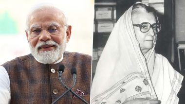 Indira Gandhi Jayanti 2023: PM Narendra Modi Pays Tribute to Former Prime Minister on Her 106th Birth Anniversary
