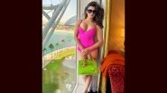 Urvashi Rautela Looks Smoking Hot as She Turns Into a &lsquo;Versace Baby,&rsquo; Posing in a Bold Pink Bodysuit (View Pic)