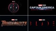 Deadpool 3, Captain America 4, Thunderbolts and Blade Delayed Following End of the Actors' Strike - Check Out Their New Release Dates