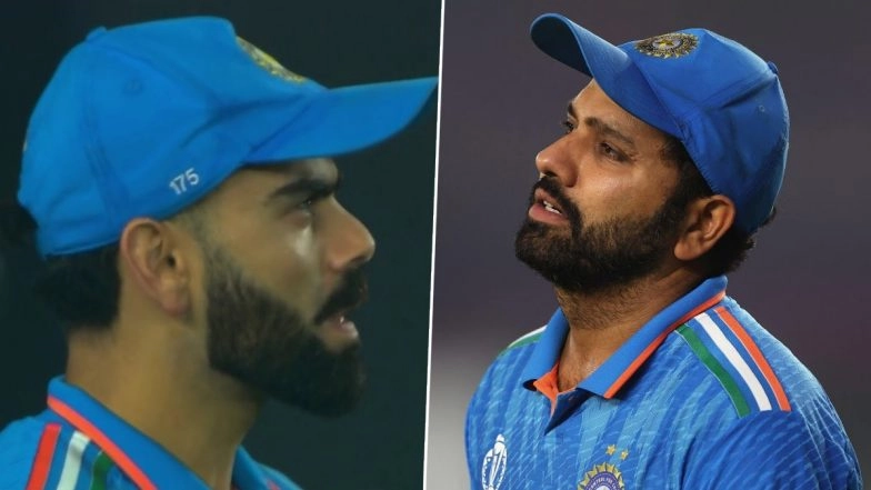 IND vs AUS ICC CWC 2023 Final: Rohit Sharma, Virat Kohli Struggle To Hold Back Emotions 