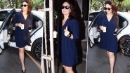 Kareena Kapoor Khan Keeps It Cool and Casual in a Chic Navy Blue Shirt Dress (View Pics)