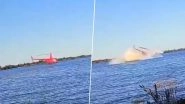 Helicopter Crash in Argentina: Pilot Killed, Three Injured After Chopper Crashes Into Paran&aacute; River Near Ramallo, Disturbing Video Surfaces
