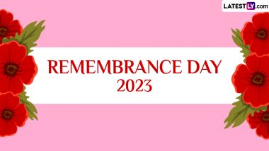 Remembrance Day 2023 Date, History and Significance: All About the Day That Honours the Military Personnel Who Lost Their Lives in Conflicts