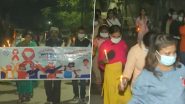 West Bengal: Sex Workers Hold Candle March in Memory of People Who Lost Their Lives Due to HIV, AIDS in Siliguri (Watch Video)