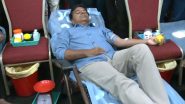 KT Rama Rao Donates Blood During Blood Donation Campaign in Hyderabad Ahead of Telangana Assembly Election 2023 (Watch Video)
