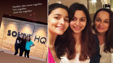 Soni Razdan Shares Inspiring Gym Photo With Daughters Alia Bhatt and Shaheen Bhatt (View Pic)