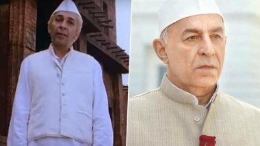 Jawaharlal Nehru Birth Anniversary: From Roshan Seth in Gandhi to Dalip Tahil in Bhaag Milkha Bhaag; Six On-Screen Portrayals That Celebrate His Legacy!