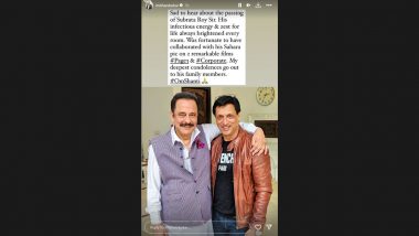 Subrata Roy Dies at 75: Madhur Bhandarkar Expresses Grief over Passing of Sahara Group Founder