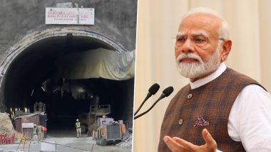 Uttarakhand Tunnel Collapse: PM Narendra Modi Speaks to CM Pushkar Singh Dhami, Discusses Ongoing Operations To Rescue 41 Workers; Vertical Drilling To Begin