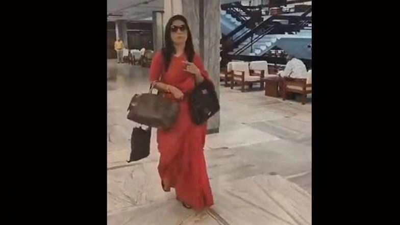 Mahua Moitra Cash-for-Query Case: TMC MP Appears Before Lok Sabha Ethics Committee (Watch Video)
