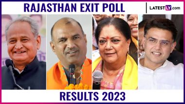 Rajasthan Exit Poll 2023 Results by ABP-CVoter, Aaj Tak-Axis My India Live Streaming: Who Will Win Rajasthan, Congress or BJP? Watch Rajasthan Assembly Elections Result Prediction To Know