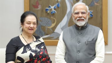 Prime Minister Narendra Modi Meets Veteran Actress Saira Banu, Says ‘We Had a Great Conversation’ (See Photos)