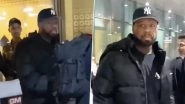Rapper 50 Cent Arrives in Mumbai For The Final Lap 2023 Concert at DY Patil Stadium (Watch Video)