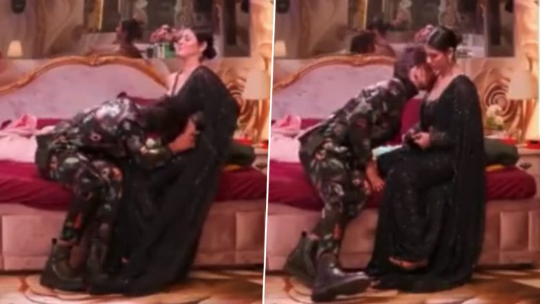 Bigg Boss 17: Isha Malviya-Samarth Jurel Once Again Spark Controversy As He Kisses on Her Belly, Netizens Say ‘Temptation Island Mein Jao’ (Watch Video)