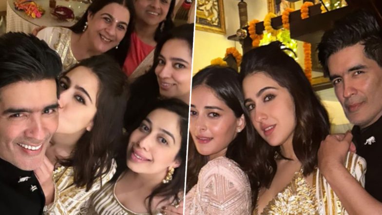 Inside Sara Ali Khan's Diwali Party Featuring Amrita Singh, Ananya Panday, Manish Malhotra and More (View Pics)