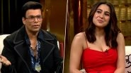 Koffee With Karan Season 8: Sara Ali Khan Opens Up on Breakup With Kartik Aaryan, Admits 'It Isn&rsquo;t Always Easy&rsquo; (Watch Video)