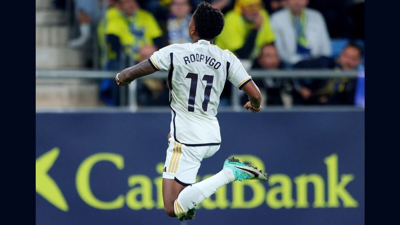 Real Madrid 3–0 Cadiz, LaLiga 2023–24: Rodrygo Scores Twice As Los Blancos Beats Yellow Submarine to Provisionally Go Top in Spanish League