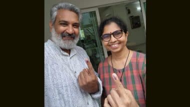 Telangana Assembly Election 2023: RRR Director SS Rajamouli and Wife Rama Flaunt Their Inked Fingers, Encourage People To Vote (View Pic)