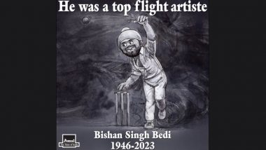 Angad Bedi Honours Father Bishan Singh Bedi by Reposting Artful Tribute Shared by Amul India Acknowledging Him As 'Top Flight Artiste' (View Pic)