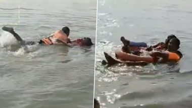 Ayodhya: Woman Jumps Into Saryu River to End Life Over Family Feud, Rescued by Police (Watch Video)