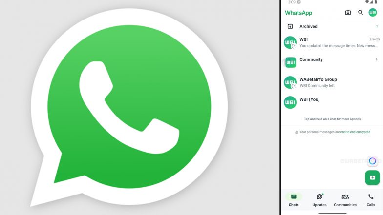 WhatsApp New Feature Update: Meta-Owned Platform Rolls Out New &lsquo;AI-Powered Chats&rsquo; Feature for Beta Testers, Announces To Launch for All Users in Coming Weeks