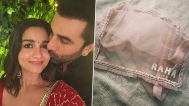 Alia Bhatt and Ranbir Kapoor Celebrate First Diwali With Daughter Raha; Check Out the Little One's Customised Dupatta (View Pics)