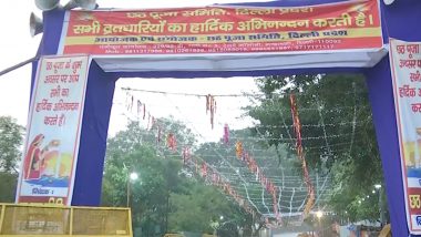 Chhath Puja 2023: Delhi Police Ensures Security As Chhath Festival Kicks Off With Elaborate Preparations and 1,000 Ghats Across City (Watch Video)