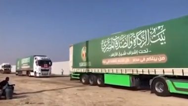 Israel-Hamas War: 61 Trucks of Humanitarian Aid Entered Gaza Today, Says Israeli Defence Ministry