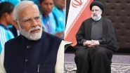 Israel-Hamas War: PM Narendra Modi Calls Up Iranian President Dr Seyyed Ebrahim Raisi, Reiterates India&rsquo;s Position on Israel-Palestine Issue