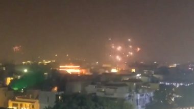 Diwali 2023: Despite Ban, Revellers Light Up, Burst Firecrackers in Delhi on Deepavali Night (Watch Videos)